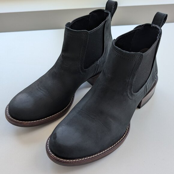 Ariat Men’s Booker Chelsea Round Toe Western Boot - Size 9 Wide (EE) - Den Black - Picture 1 of 7